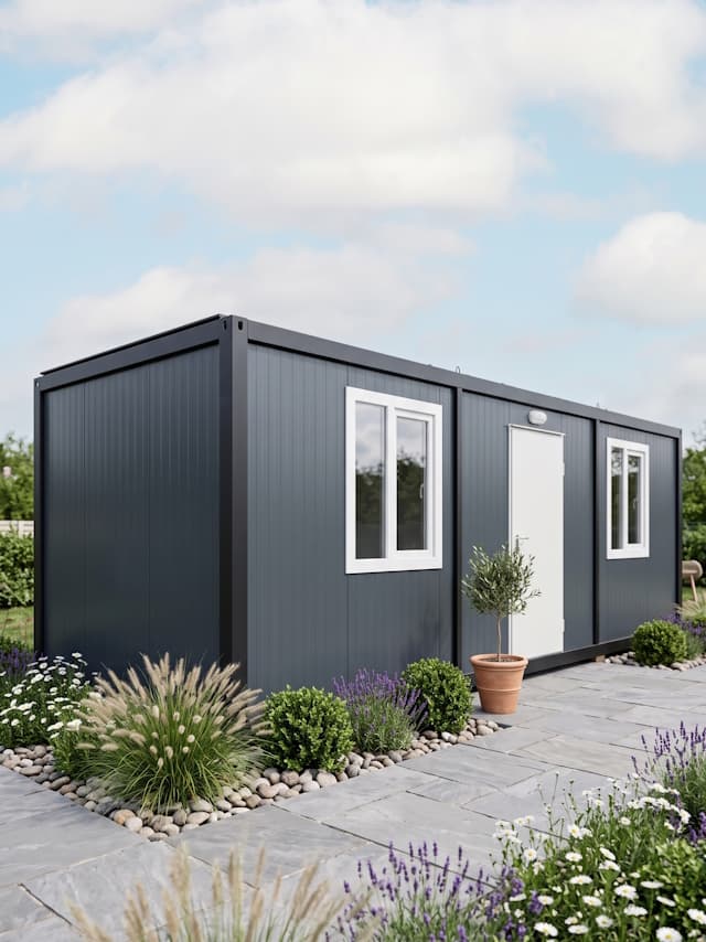 7x3 (21m2) Düz Çatı Prefabrik Konteyner Ev - Ofis