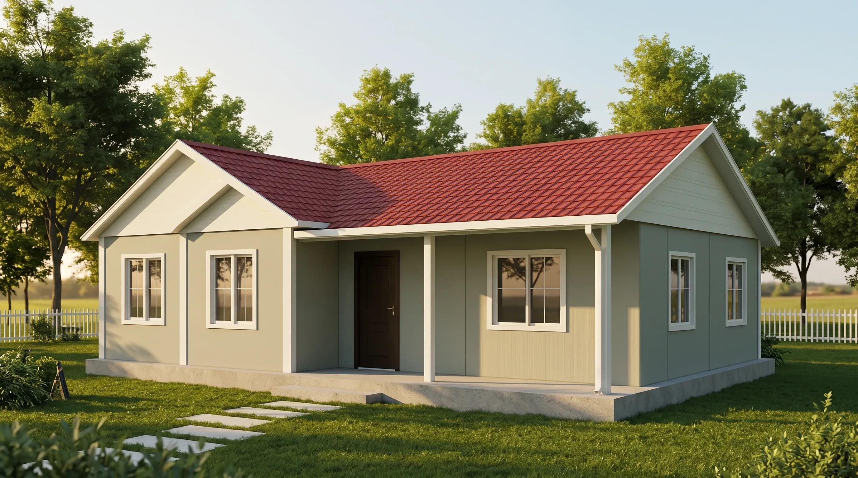 123m2 Tek Katlı Çelik Ev - Görsel 1