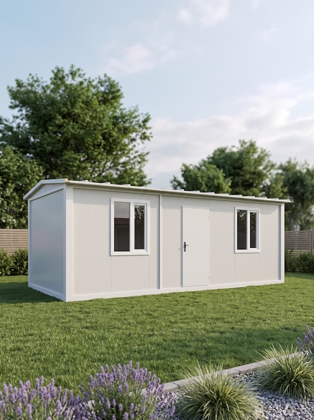 7x3 (21m2) Beşik Çatı Prefabrik Konteyner Ev - Ofis