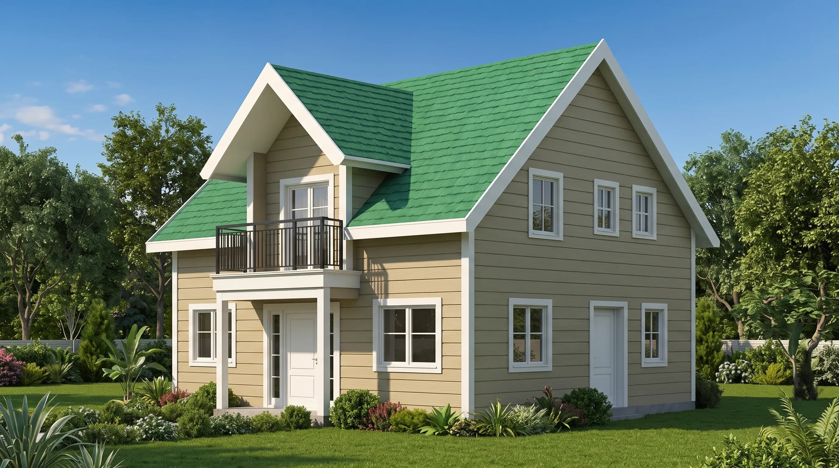 135m2 Çift Katlı Çelik Ev