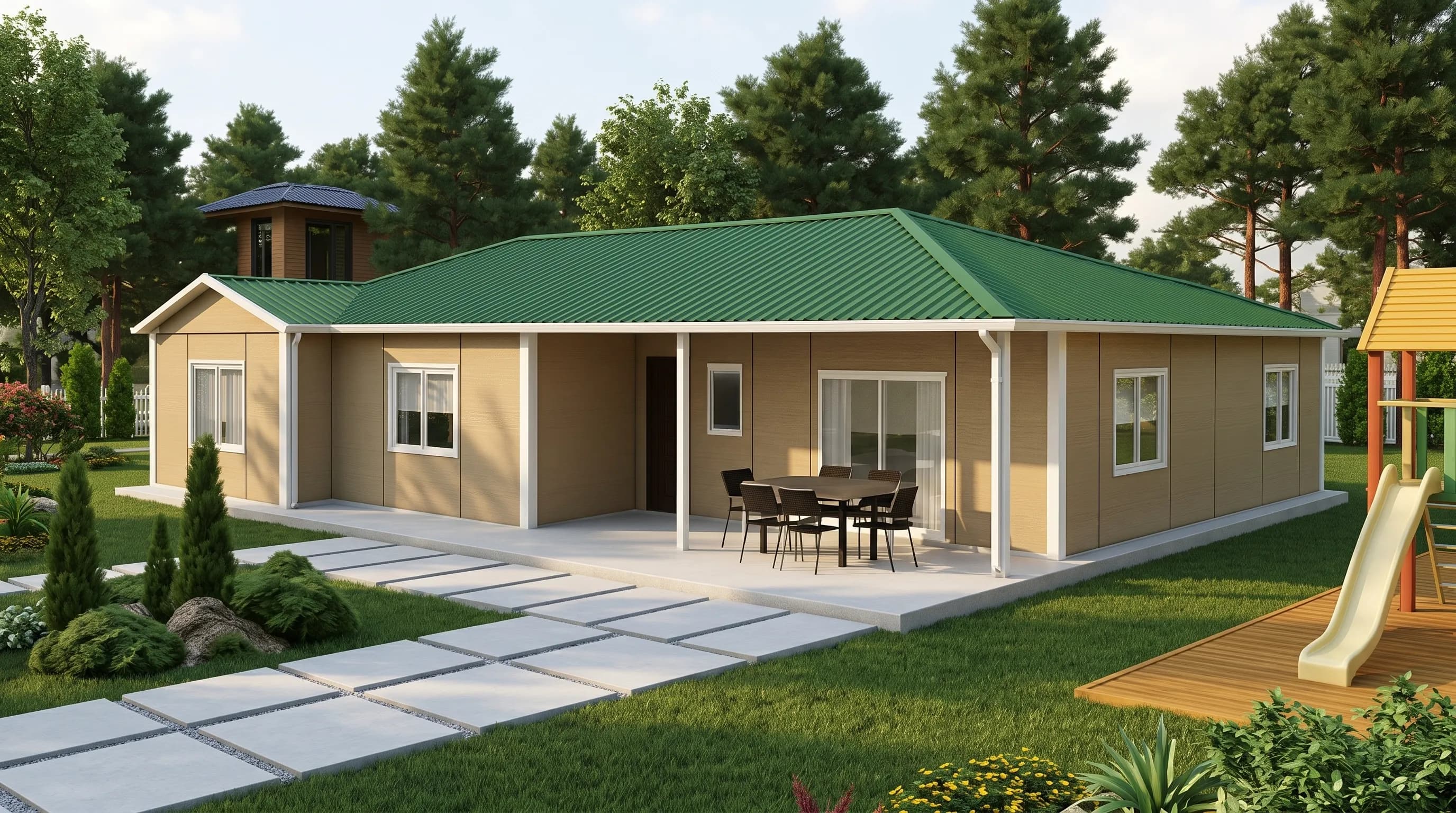 148m2 Tek Katlı Çelik Ev