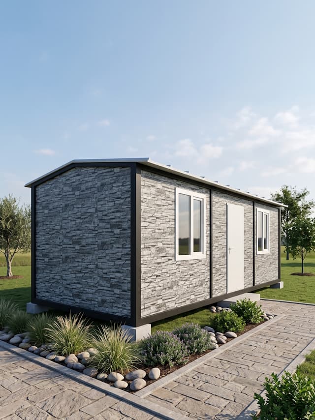 7x3 (21m2) Beşik Çatı Prefabrik Konteyner Ev - Ofis