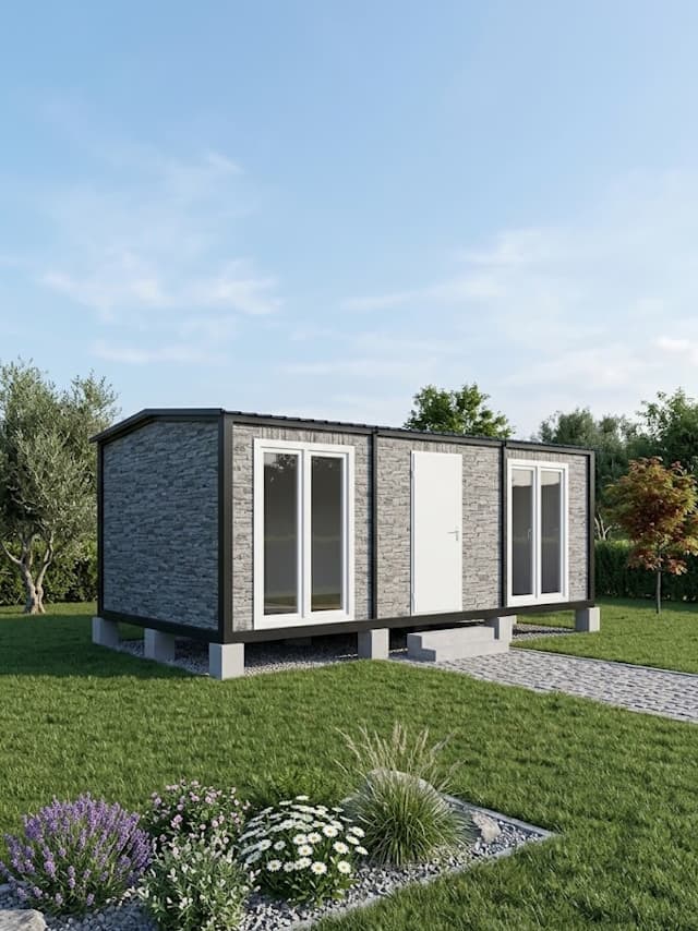 7x3 (21m2) Beşik Çatı 1+1 Prefabrik Konteyner Ev - Ofis