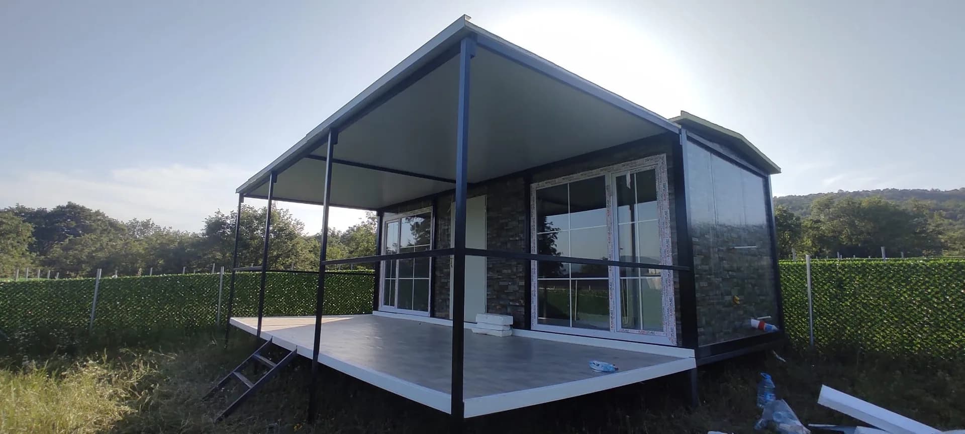 21m² Ev + 17.5m² Verandalı ve Platformlu 38m² Konteyner Ev · Bilecik thumbnail 5