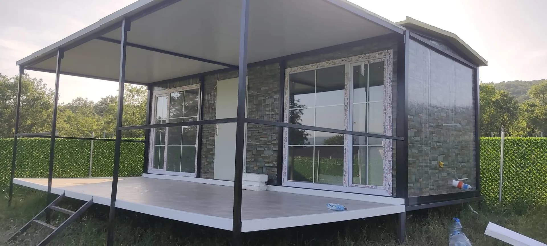 21m² Ev + 17.5m² Verandalı ve Platformlu 38m² Konteyner Ev · Bilecik thumbnail 7
