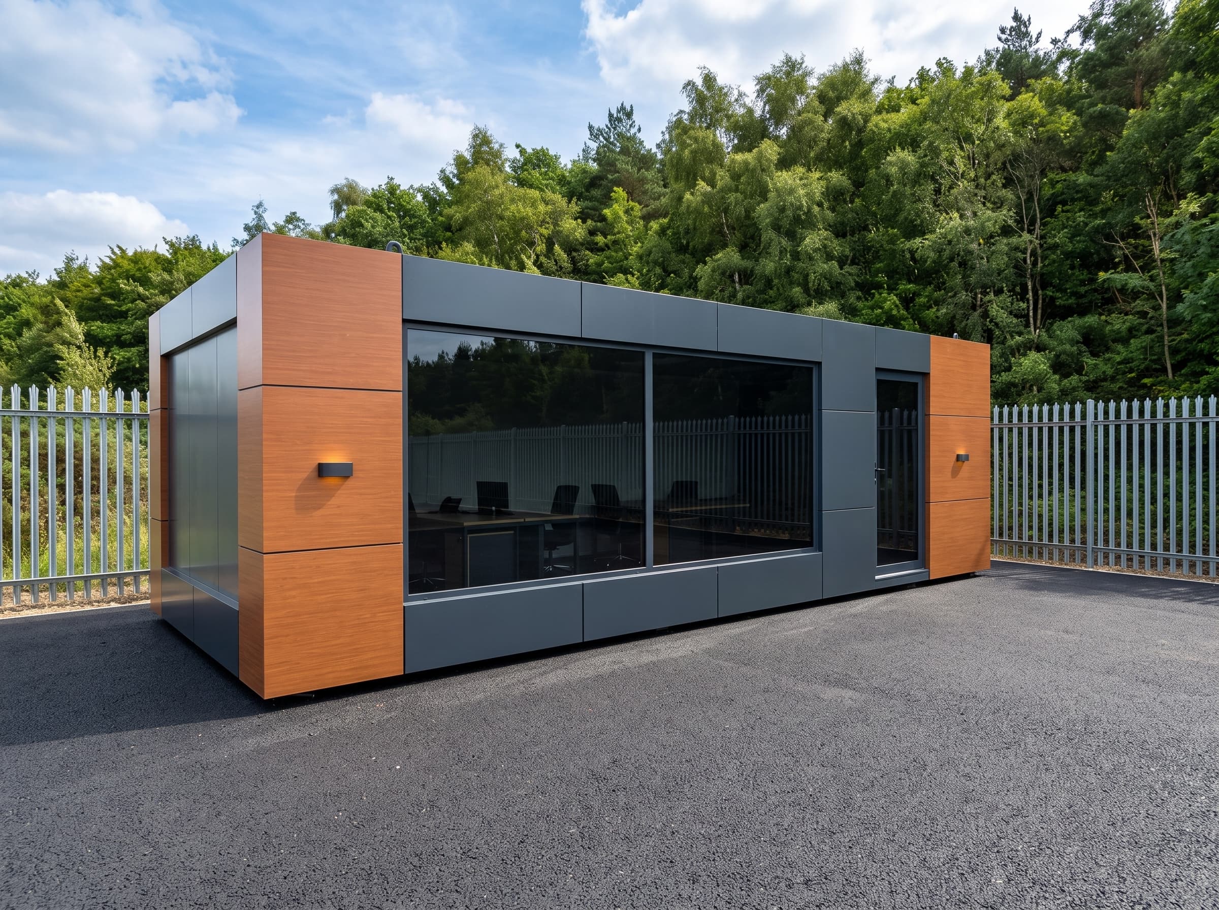 7x3 (21m2) Kompozit Kaplama WC - Mutfak'lı Konteyner Ofis - Görsel 1