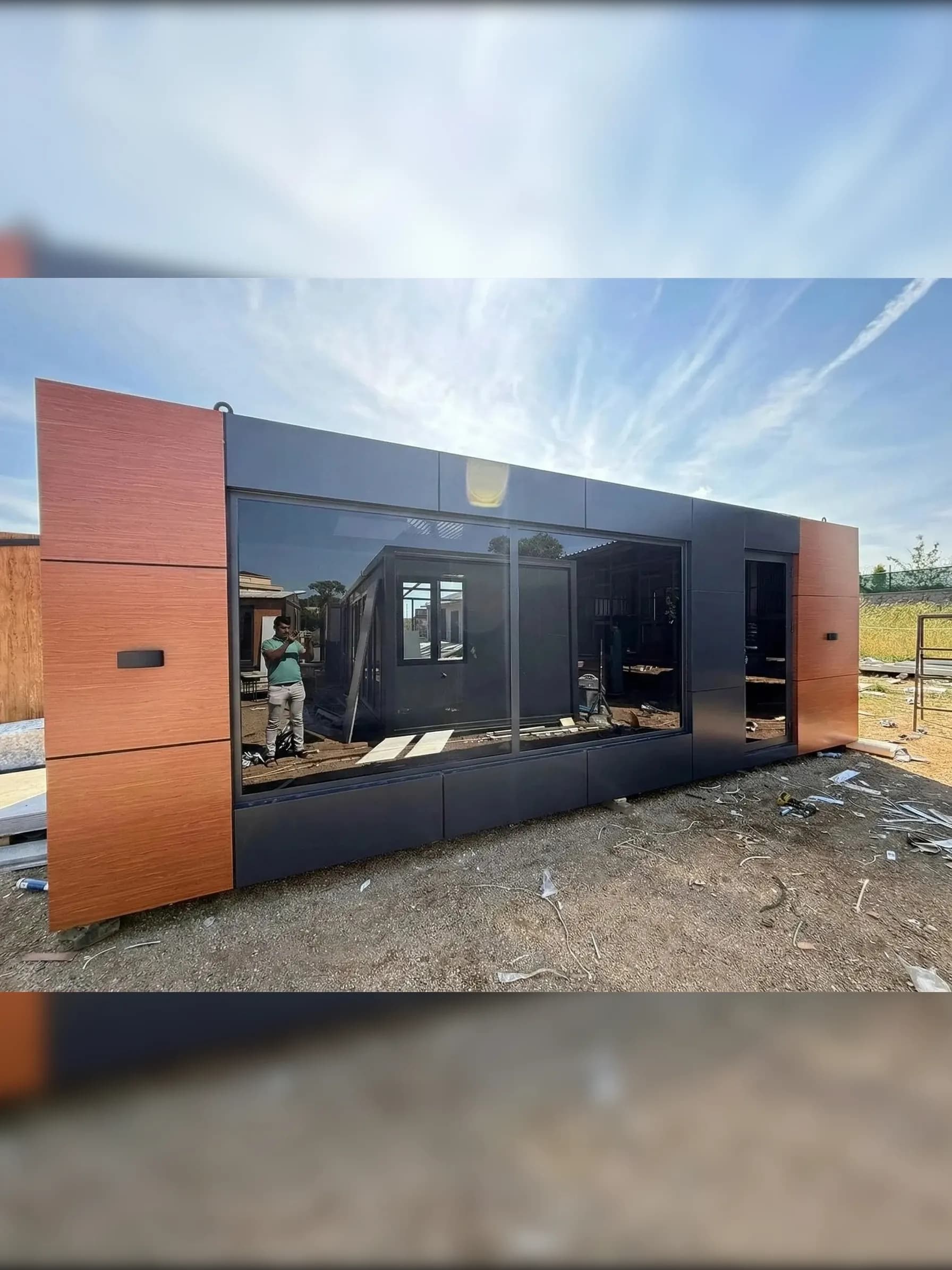 7x3 (21m2) Kompozit Kaplama WC - Mutfak'lı Konteyner Ofis