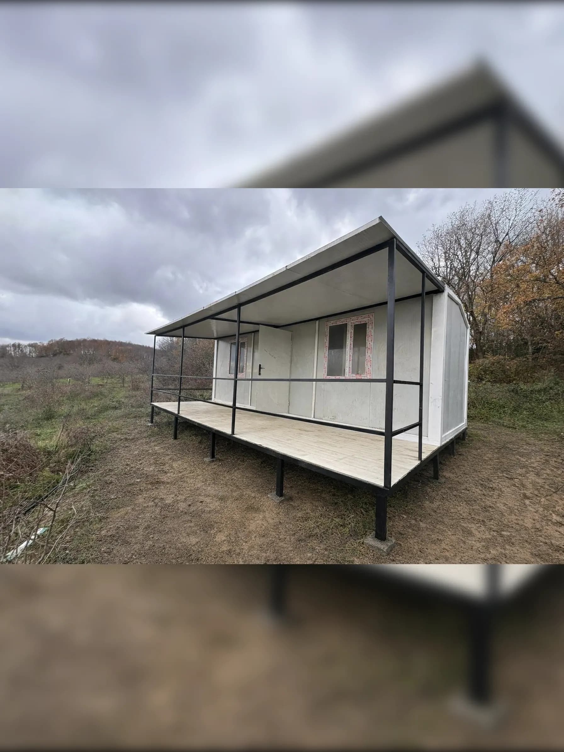 35m2 1+1 Veranda - Sundurma'lı Prefabrik Konteyner Ev