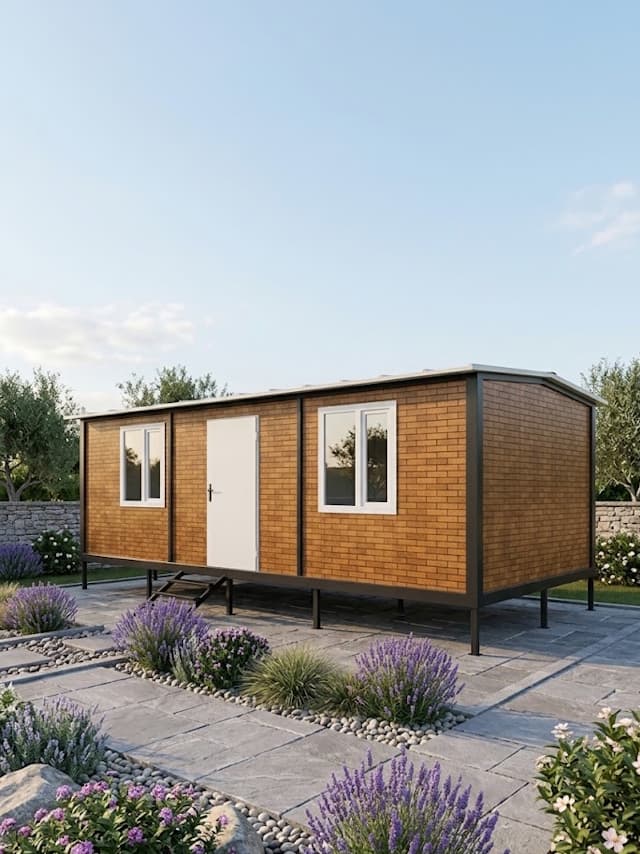 7x3 (21m2) Beşik Çatı Prefabrik Konteyner Ev - Ofis