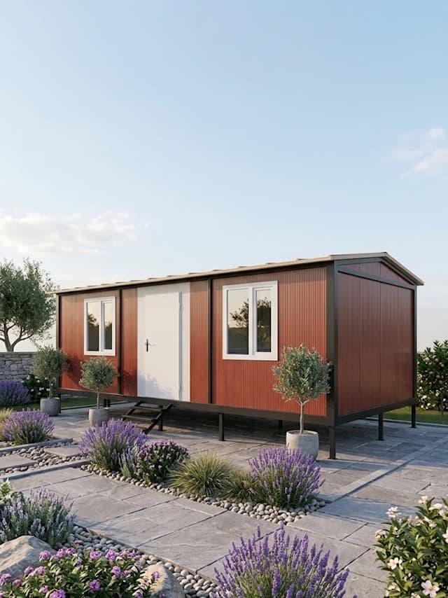7x3 (21m2) Beşik Çatı Prefabrik Konteyner Ev - Ofis