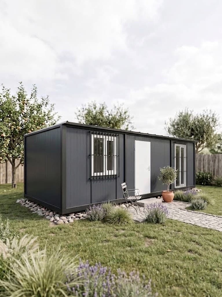 3,5x8 (28m2) Eğimli Çatı Prefabrik Konteyner Ev - Ofis