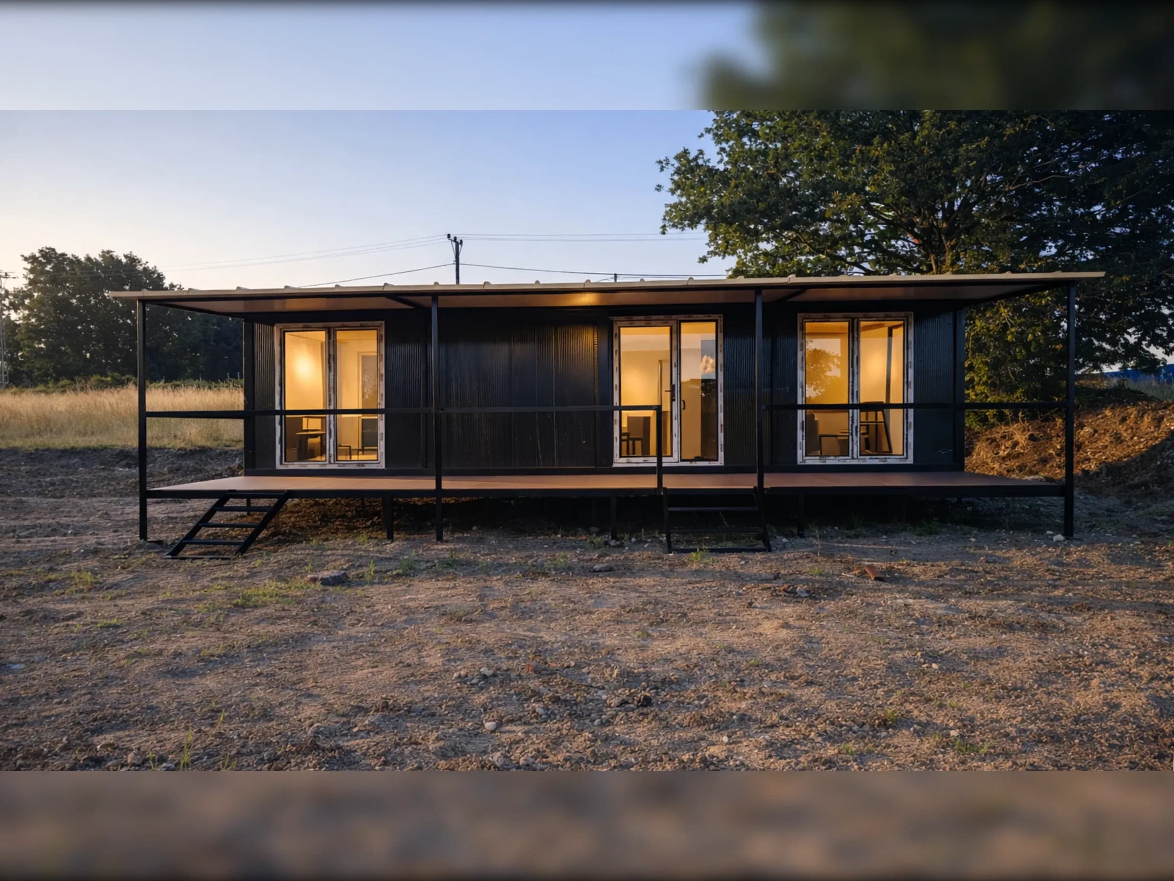 54m2 Prefabrik Konteyner Ev - Görsel 1