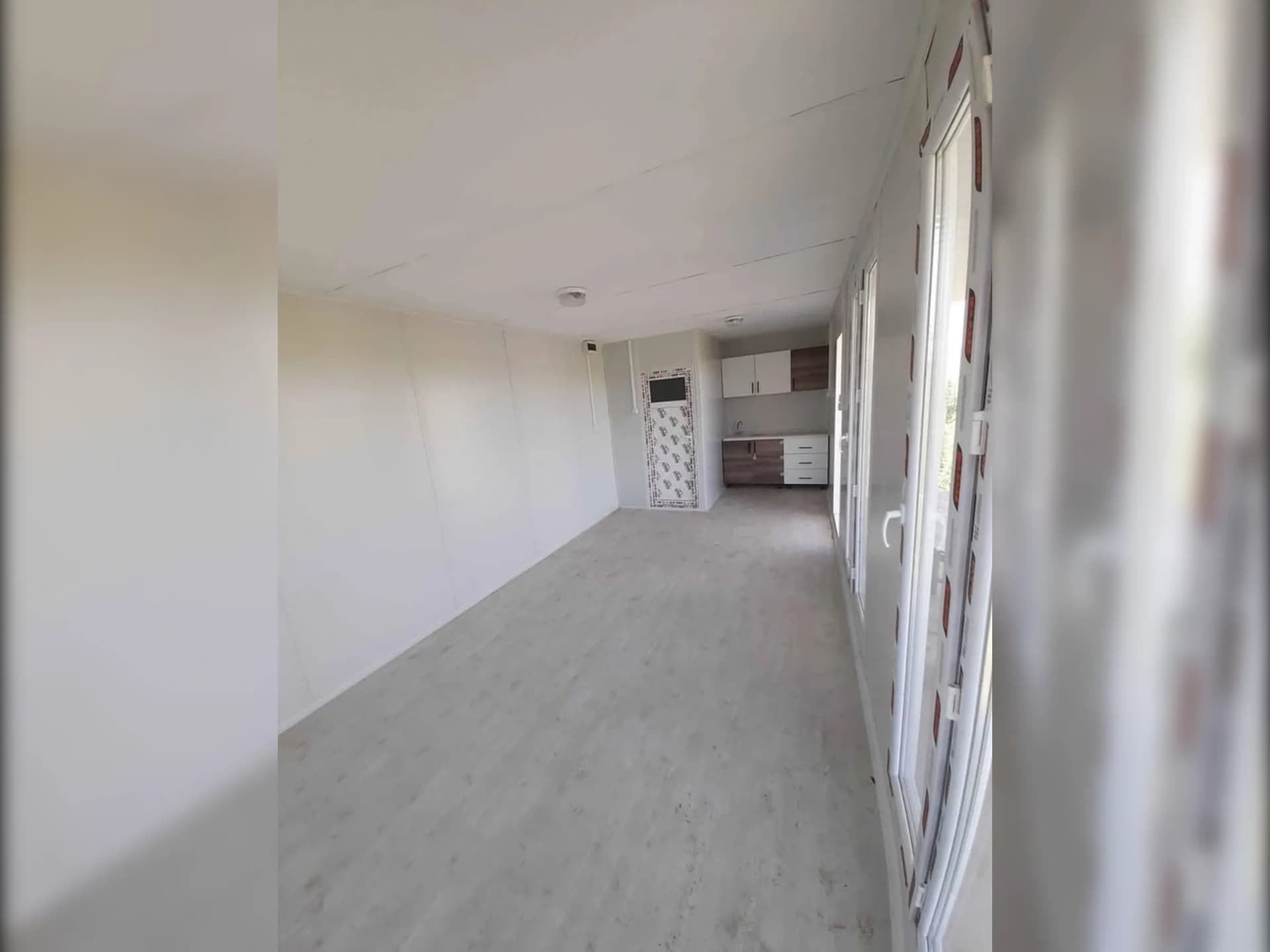 30m2 konteyner ev iç görünüm 24m2 veranda geniş ferah yaşam alanı