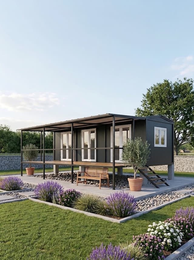54m2 Prefabrik Konteyner Ev