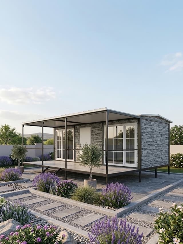 38m2 Prefabrik Konteyner Ev