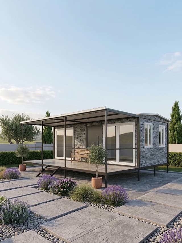 60m2 Prefabrik Konteyner Ev