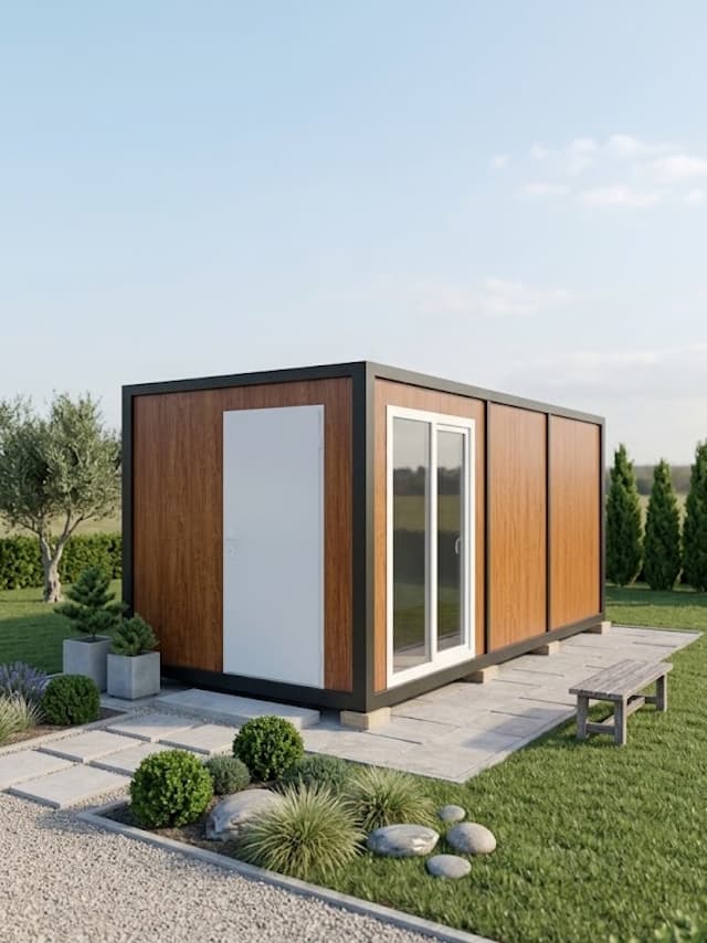 6x2,5 (15m2) Eğimli Çatı Prefabrik Konteyner Ofis - Ev
