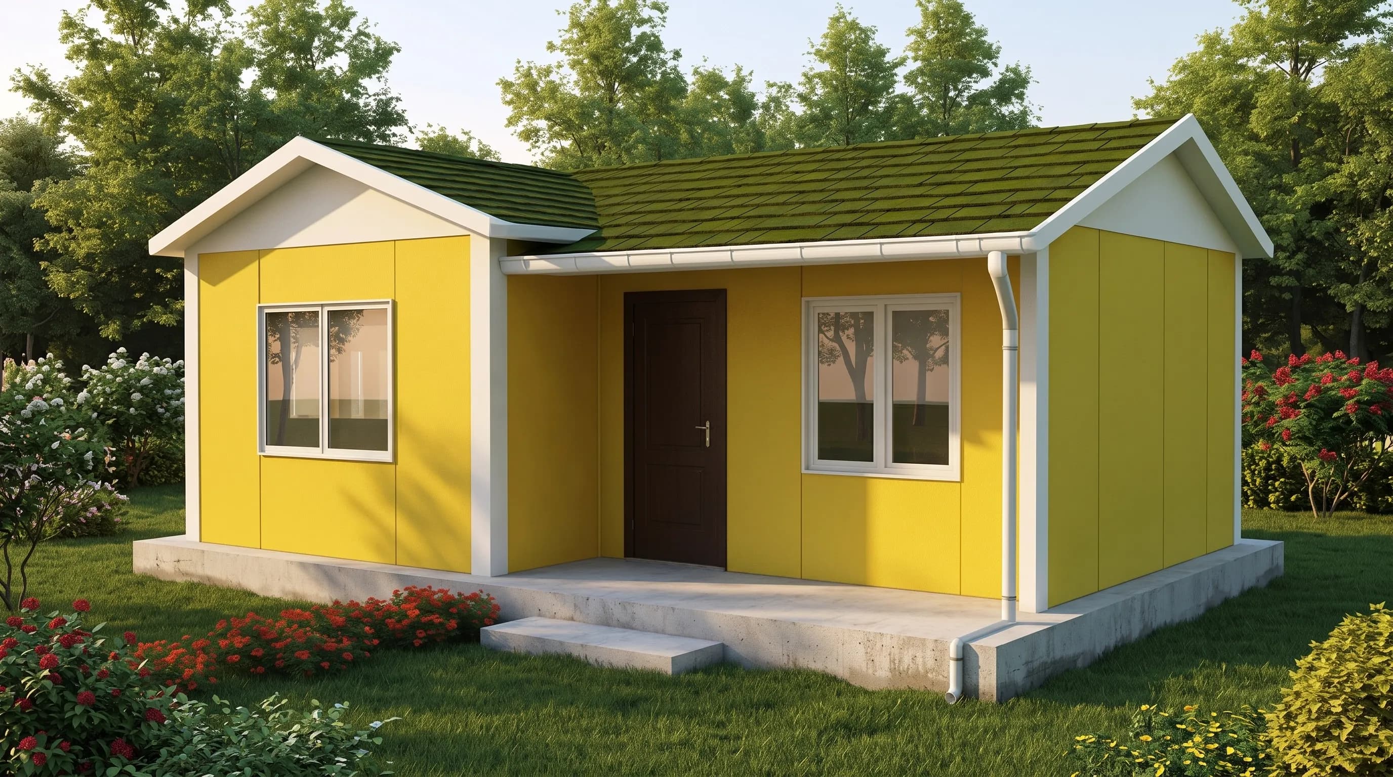 40m2 Tek Katlı Çelik Ev - Görsel 1