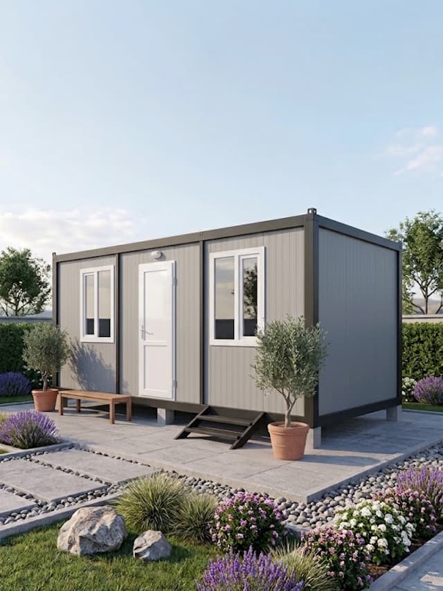7x3 (21m2) Düz Çatı Prefabrik Konteyner Ev - Ofis