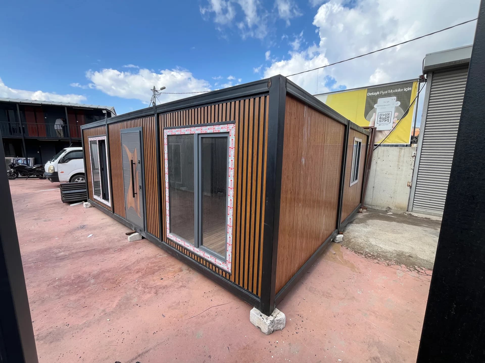 42m² 2+1 Dekoratif Kaplama Birleşim Modeli Konteyner Ev - İç Mekan ve Donanım Detayı 2