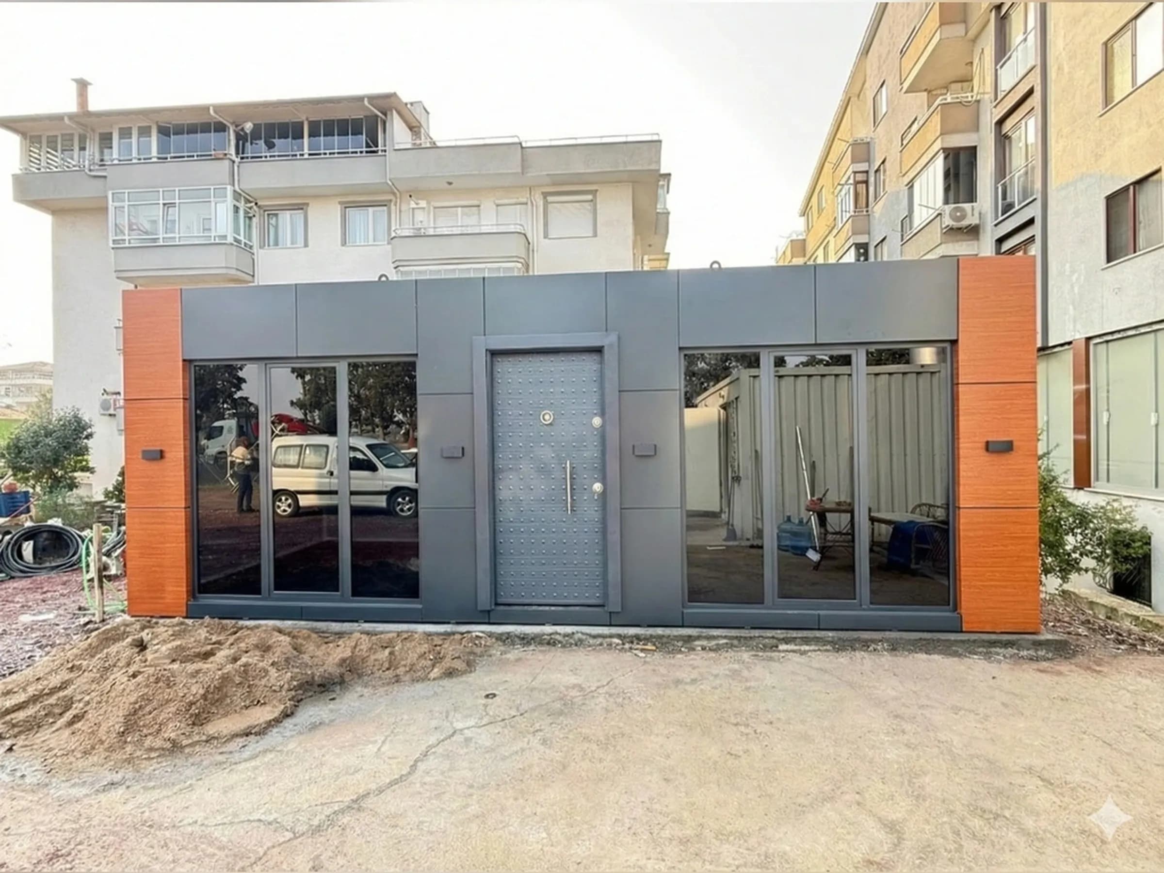 42m2 Kompozit Kaplama Konteyner Ofis & Ev - Görsel 1
