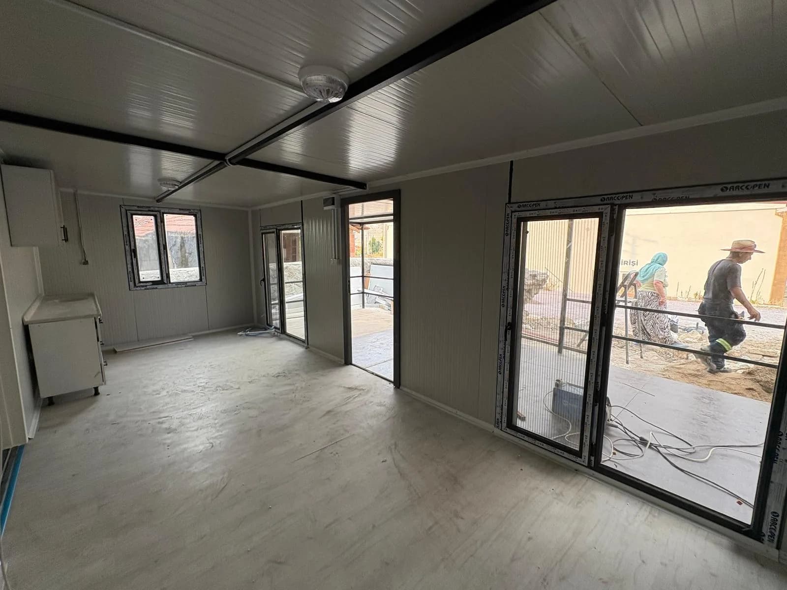 42m² Ev + 14m² Verandalı 56m² Gri Taş Desenli Konteyner Ev · Bilecik Pazaryeri thumbnail 8