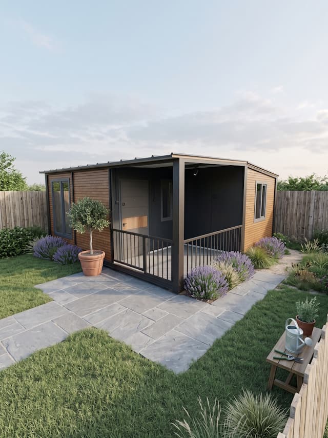 42m2 2+1 Veranda'lı Prefabrik Konteyner Ev