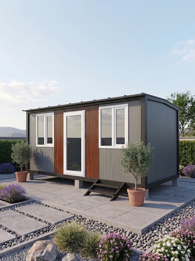 5x3 (15m2) Beşik Çatı Prefabrik Konteyner Ev - Ofis