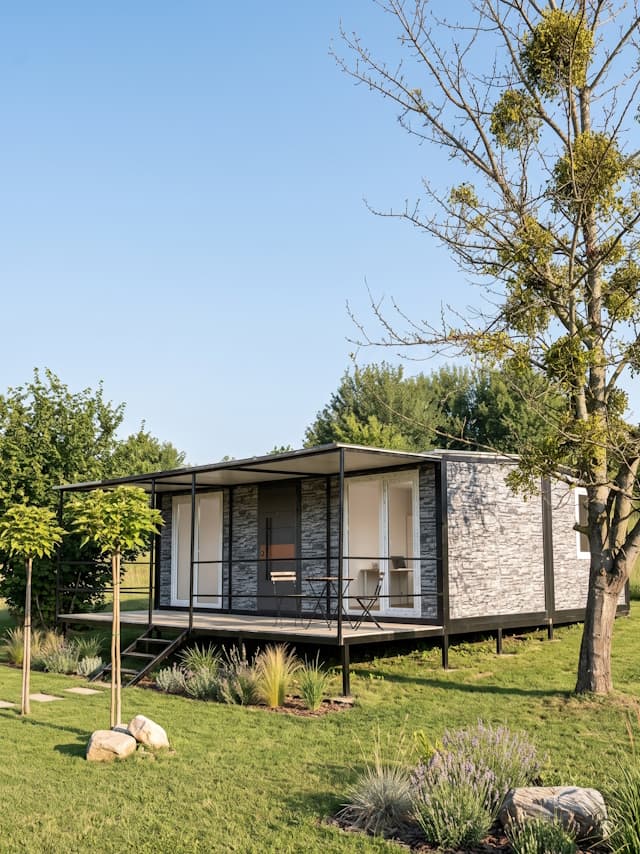 56m2 Veranda - Sundurma'lı Prefabrik Konteyner Ev