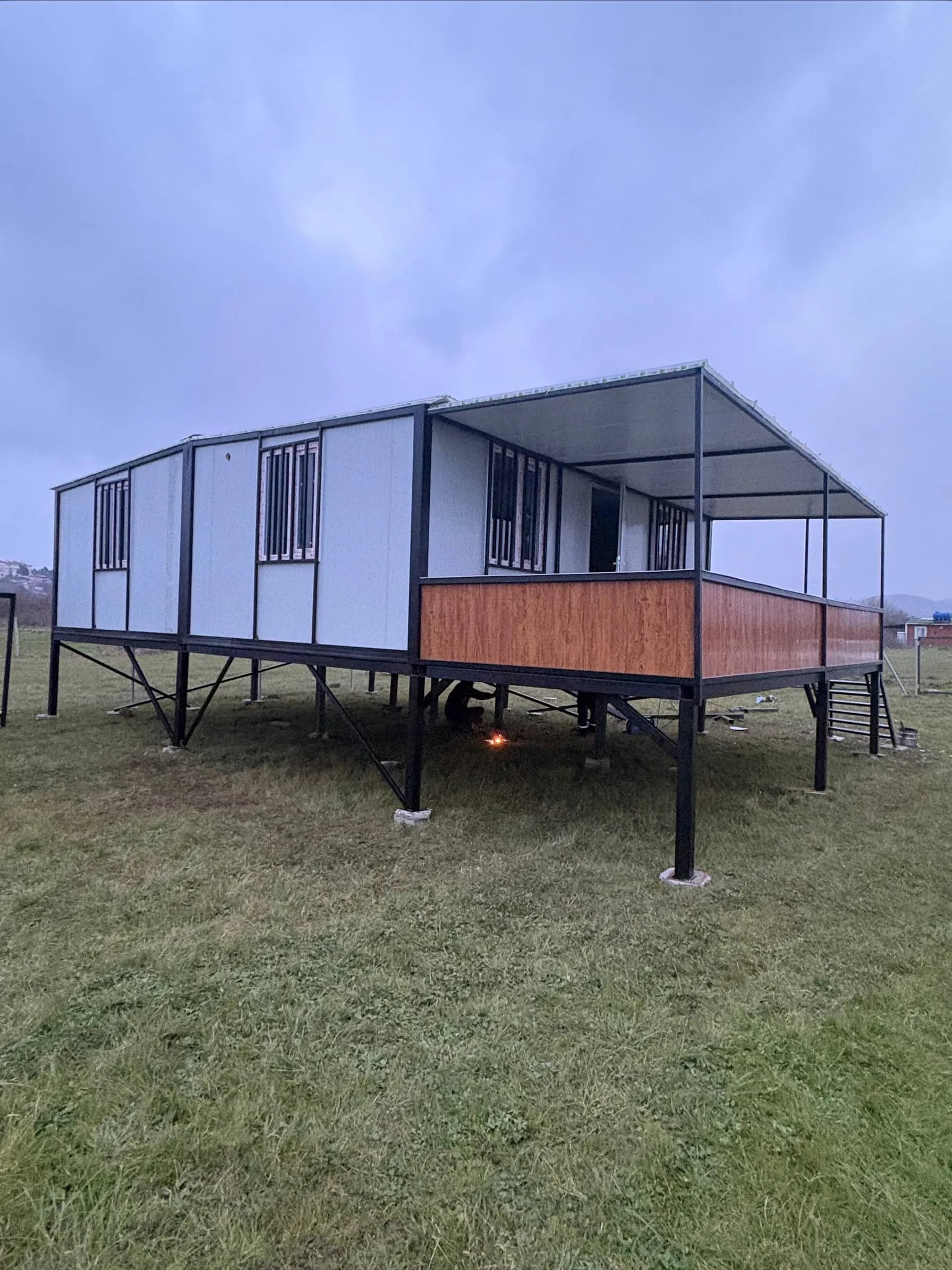 74m2 Veranda - Sundurma'lı Prefabrik Konteyner Ev