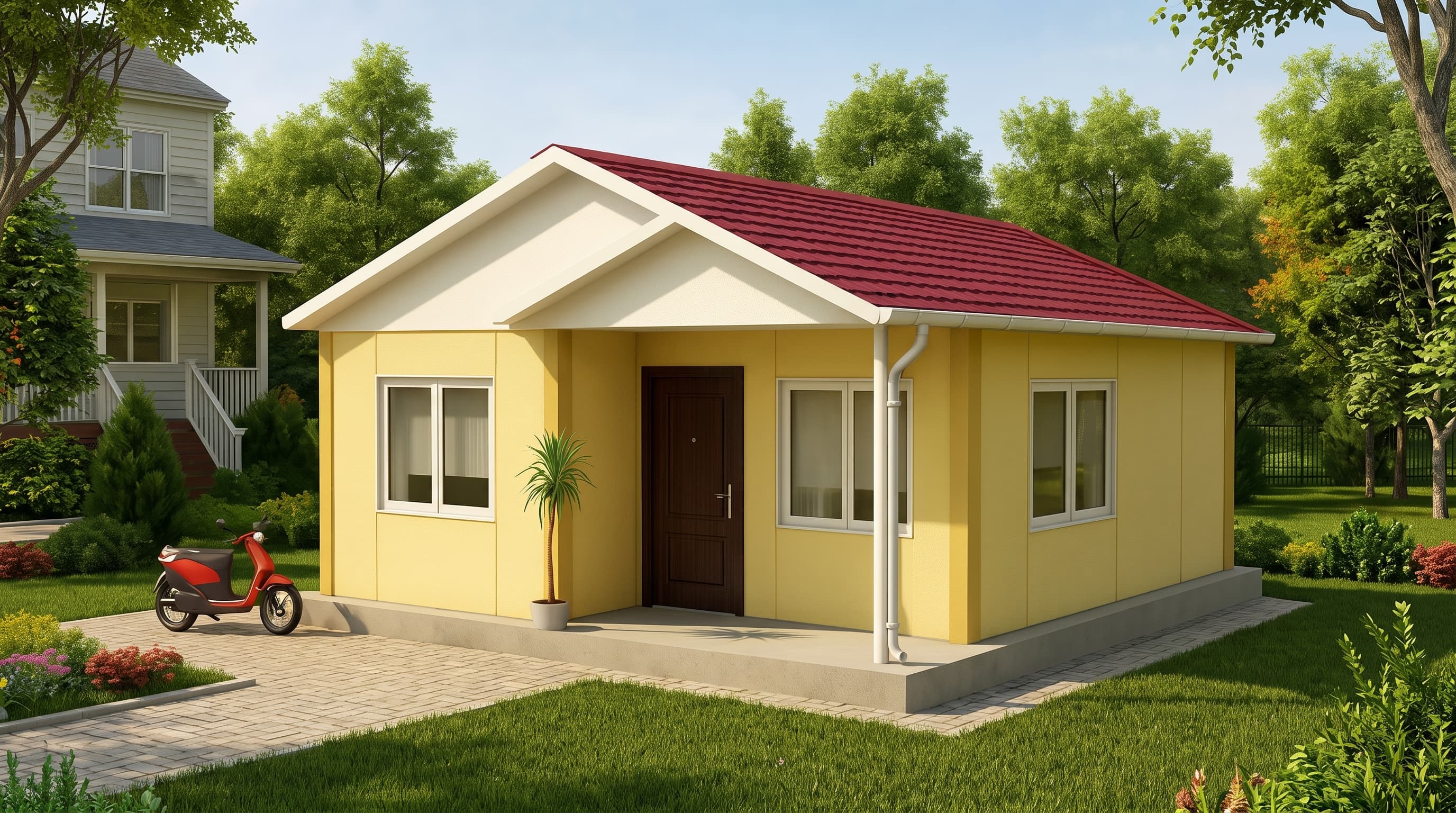 58m2 Tek Katlı Çelik Ev - Görsel 1