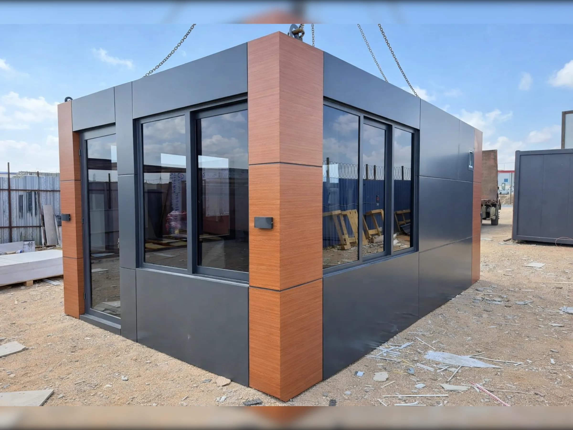 5x3 (15m2) Kompozit Kaplama Konteyner Ofis & Ev - Görsel 1