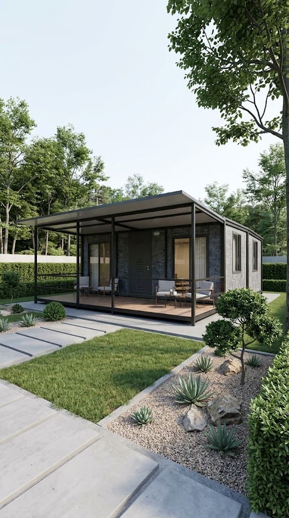 60m2 Prefabrik Konteyner Ev