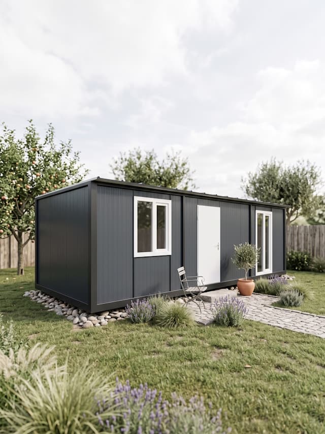 3,5x8 (28m2) Eğimli Çatı Prefabrik Konteyner Ev - Ofis