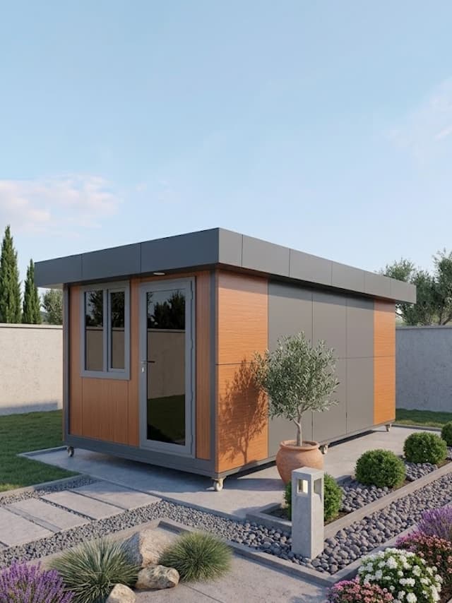 7x3 (21m2) Kompozit Kaplama Parapetli Konteyner Ofis - Ev