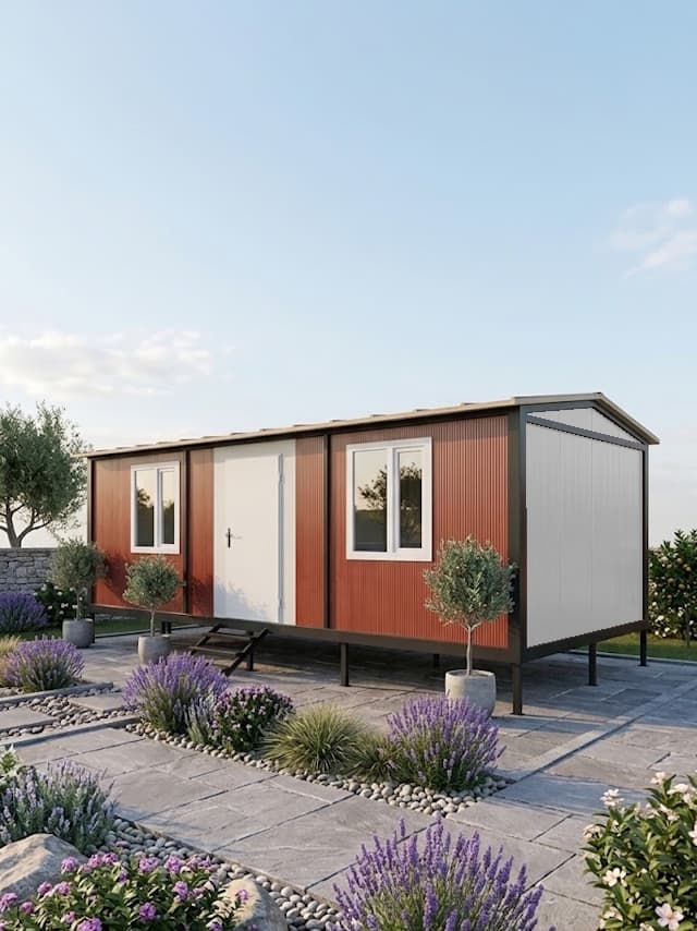 7x3 (21m2) Beşik Çatı Prefabrik Konteyner Ev - Ofis