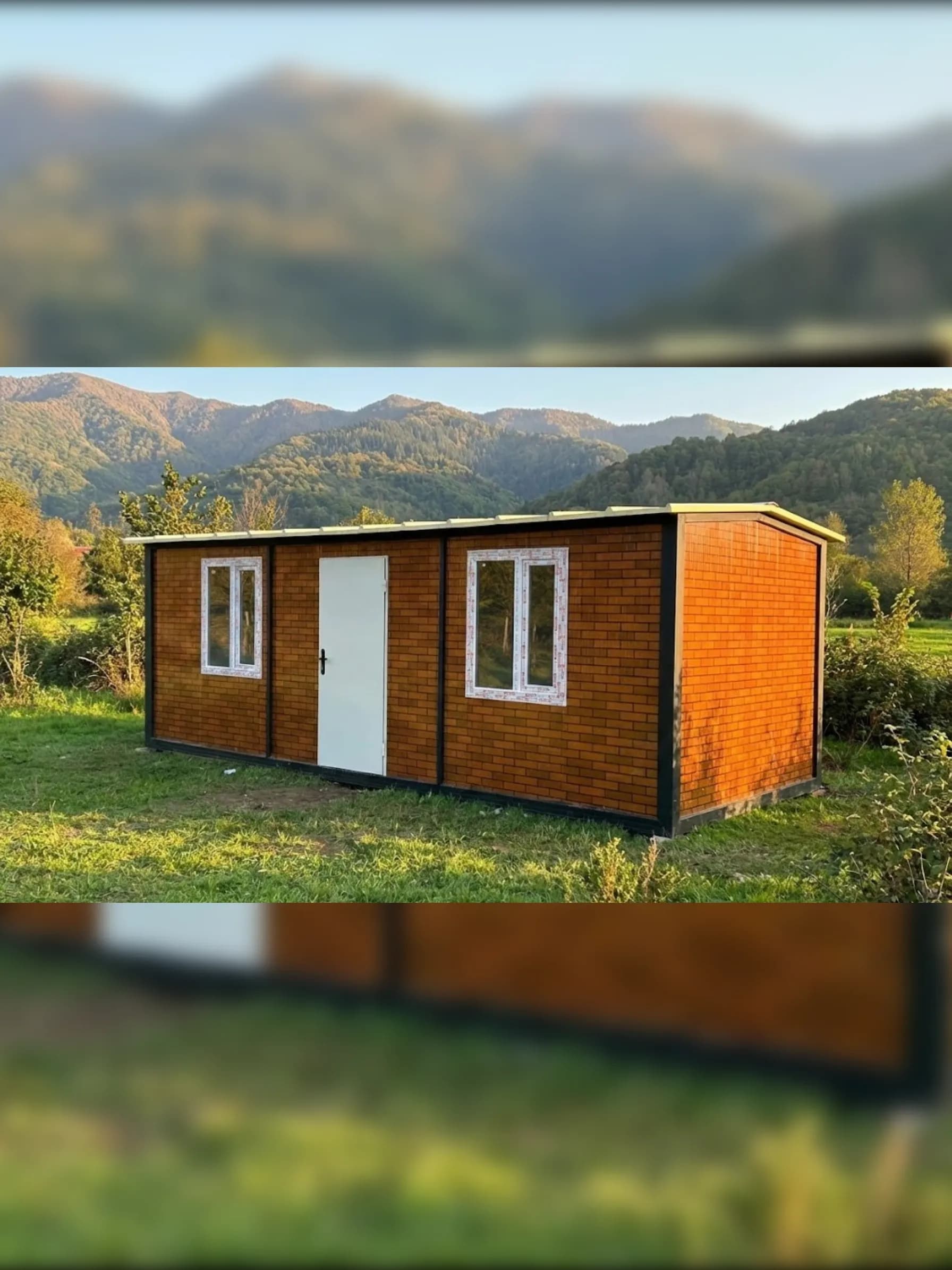 7x3 (21m2) Beşik Çatı Prefabrik Konteyner Ev - Ofis