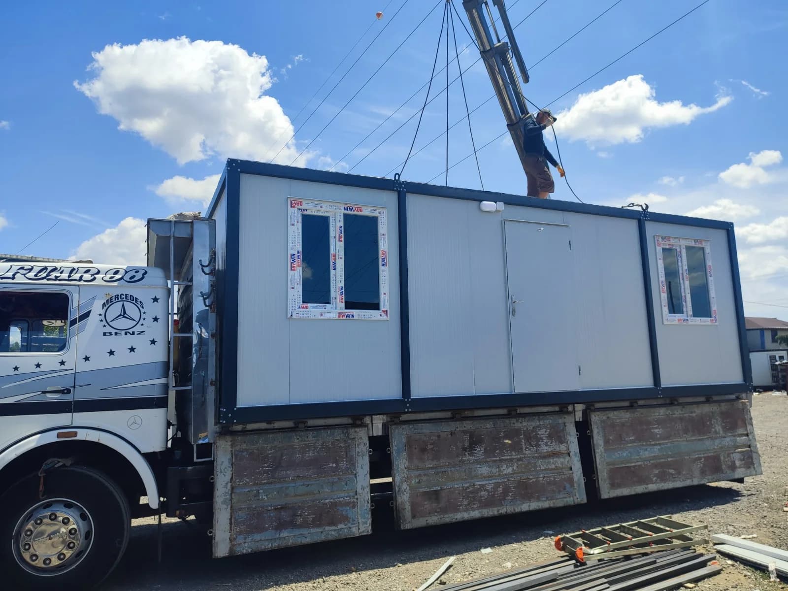 7x3 (21m²) Demonte 1+1 Düz Çatı Konteyner Ofis - Ev - İç Mekan ve Donanım Detayı 2