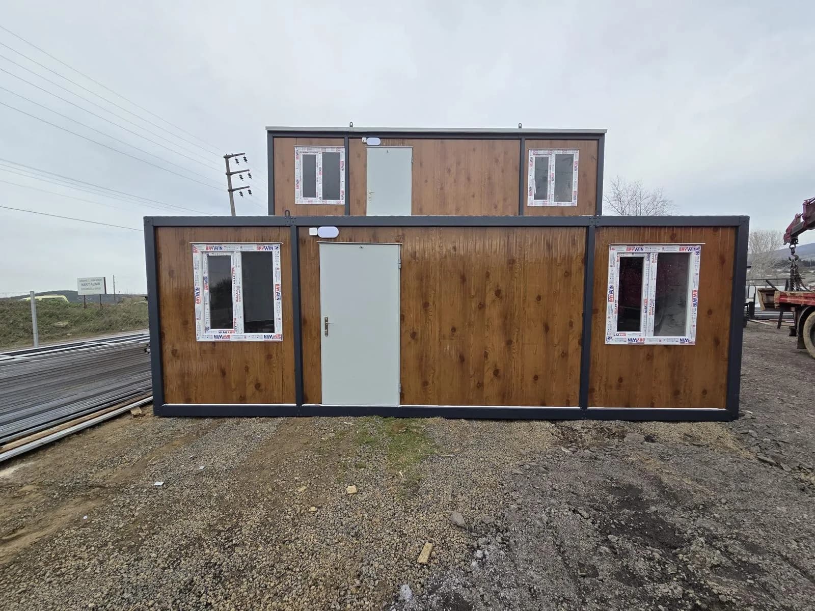 7x3 (21m²) Demonte 1+1 Düz Çatı Konteyner Ofis - Ev - İç Mekan ve Donanım Detayı 4