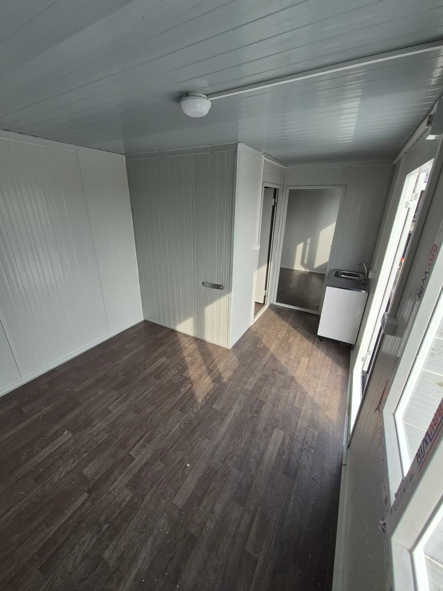 7x3 (21m²) Demonte 1+1 Düz Çatı Konteyner Ofis - Ev - İç Mekan ve Donanım Detayı 8