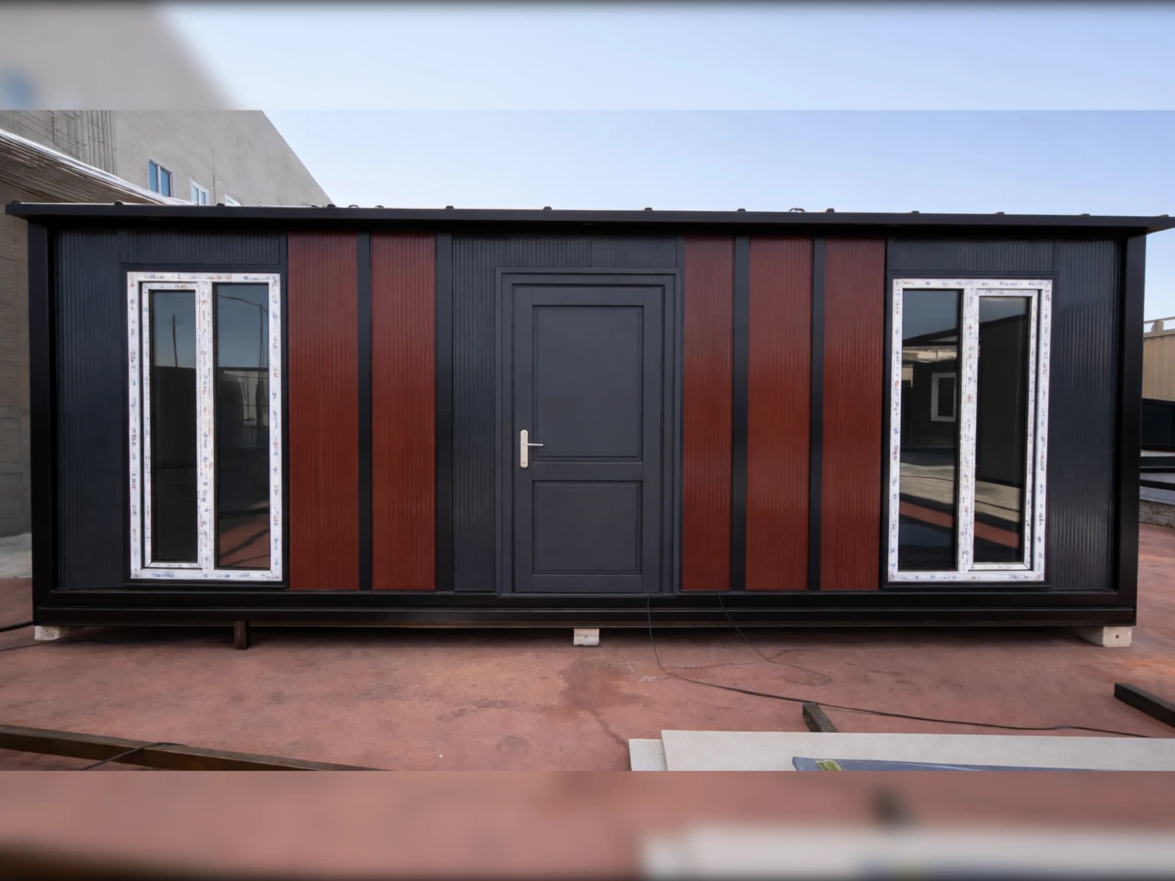 7x3 (21m2) Beşik Çatı Premium Prefabrik Konteyner Ev - Ofis - Görsel 1