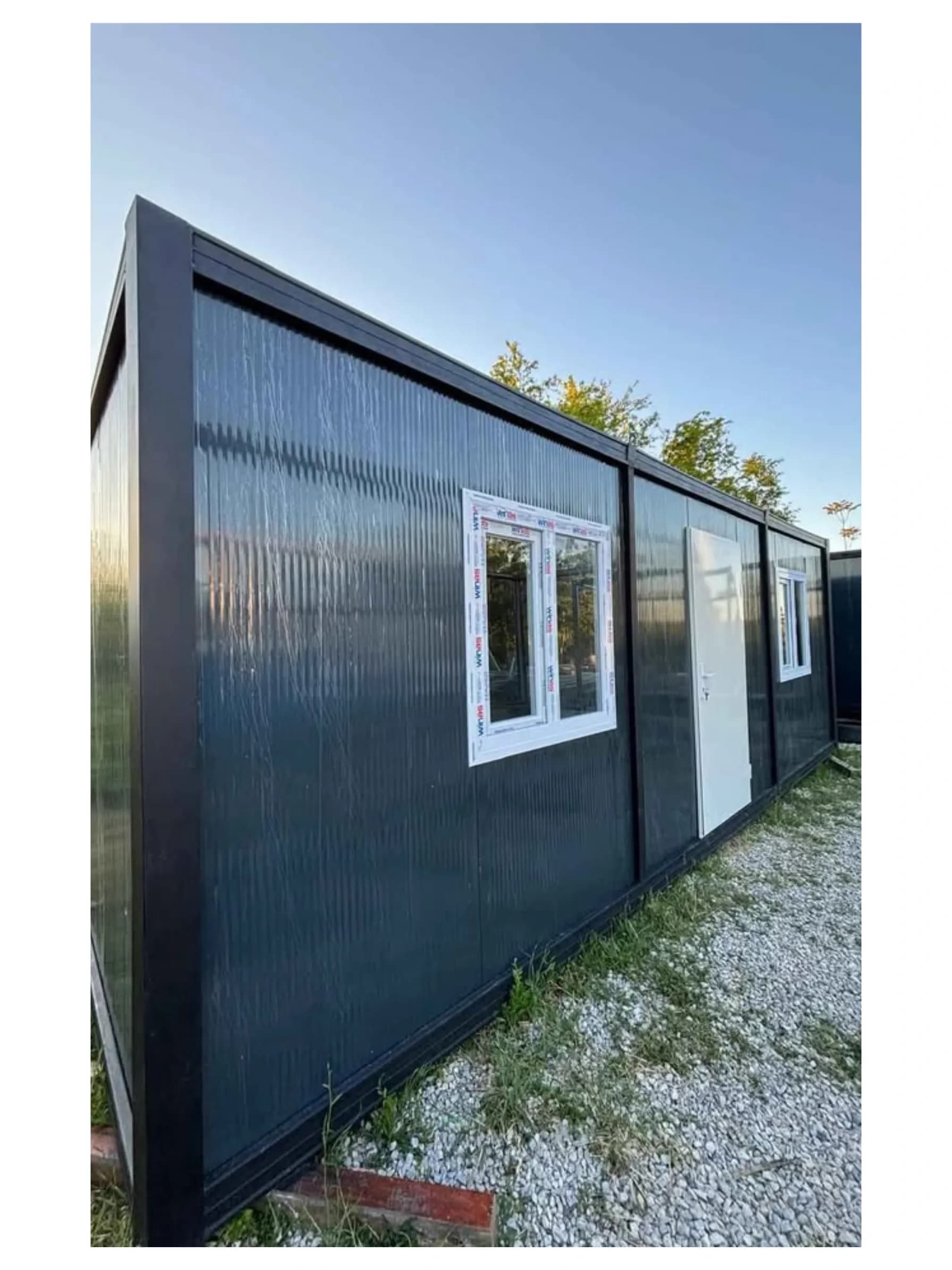 7x3 (21m2) Düz Çatı Prefabrik Konteyner Ev - Ofis