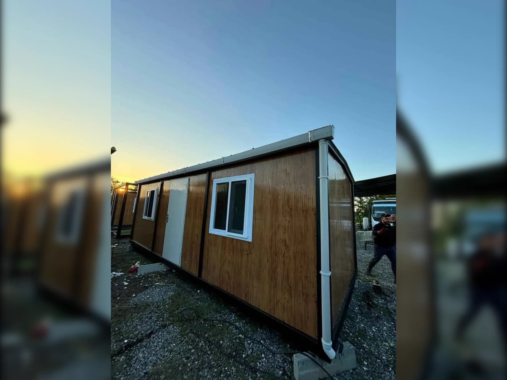 21 m2 konteyner ev yan cephe dış görünüm