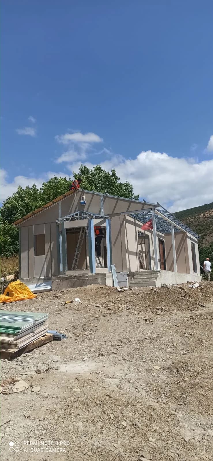 80m² Çatalca Şarkköy 3+1 Kubbe Detaylı Prefabrik Villa Projesi thumbnail 6