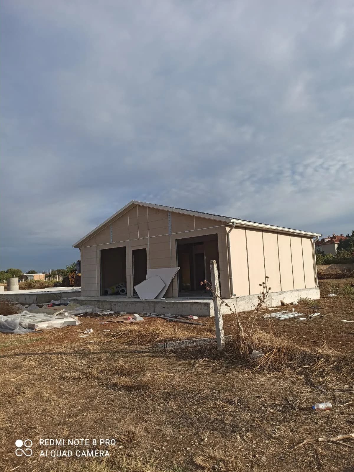 85m² Kırklareli Vize Fugalı Metal Kiremit Çatılı Prefabrik Konut Projesi