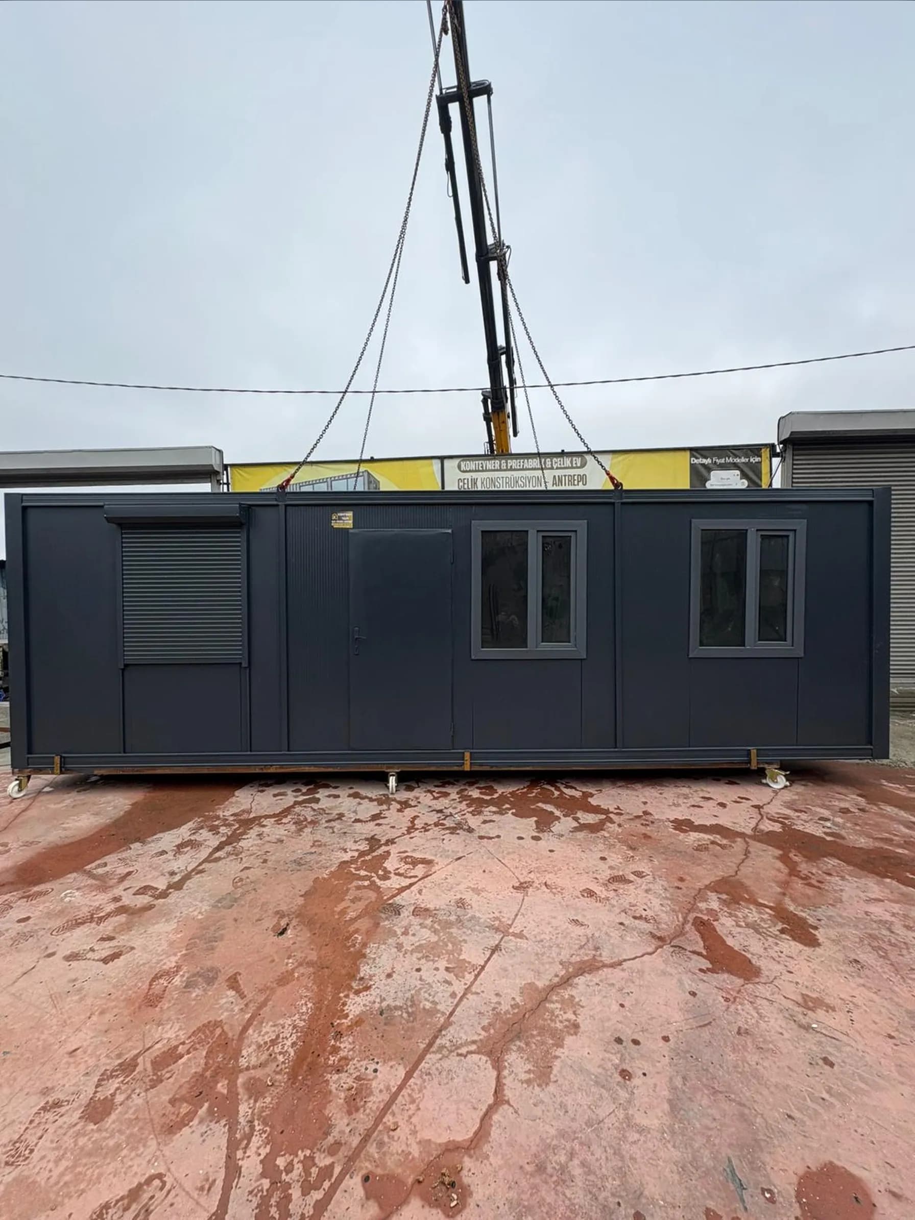 8x3 (24m2) Premium 1+1 WC-Mutfak Prefabrik Konteyner Ofis - Ev