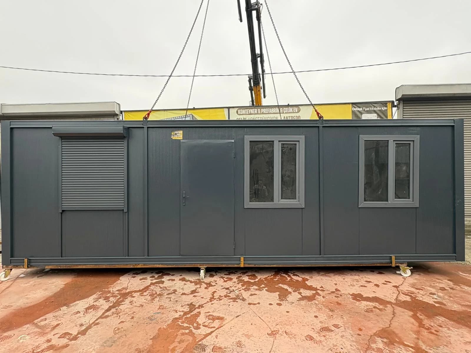 8x3m 24m² Panjur Detaylı 1+1 Premium Konteyner Ofis · Edirne thumbnail 10