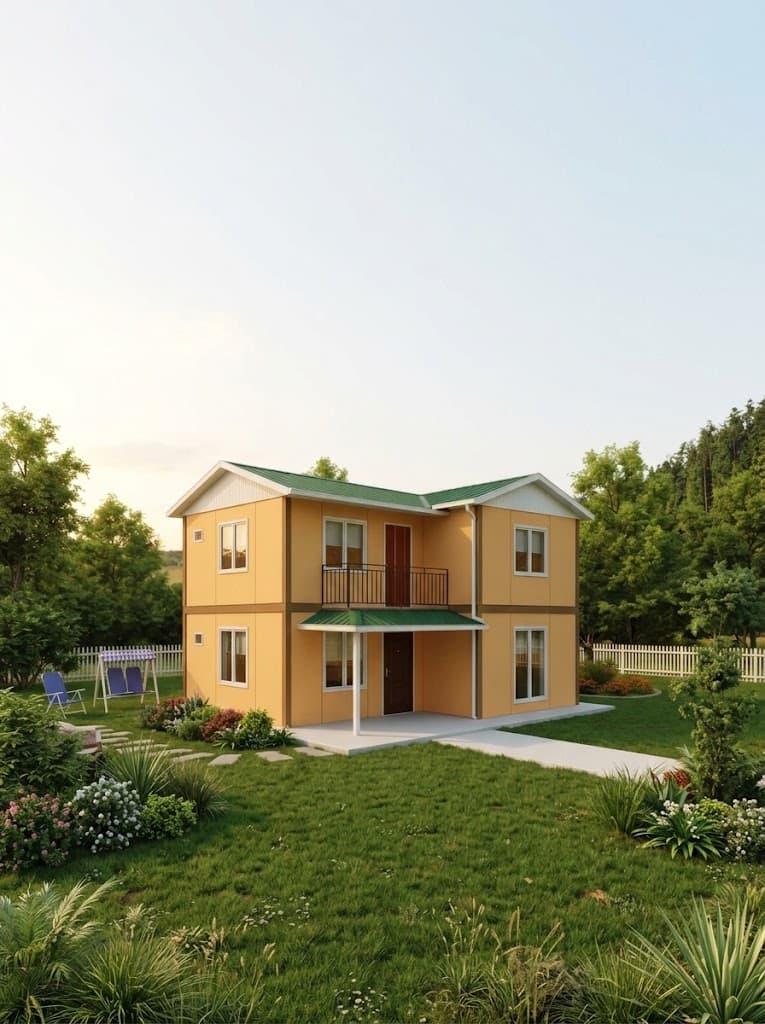 90m2 Çift Katlı Çelik Ev