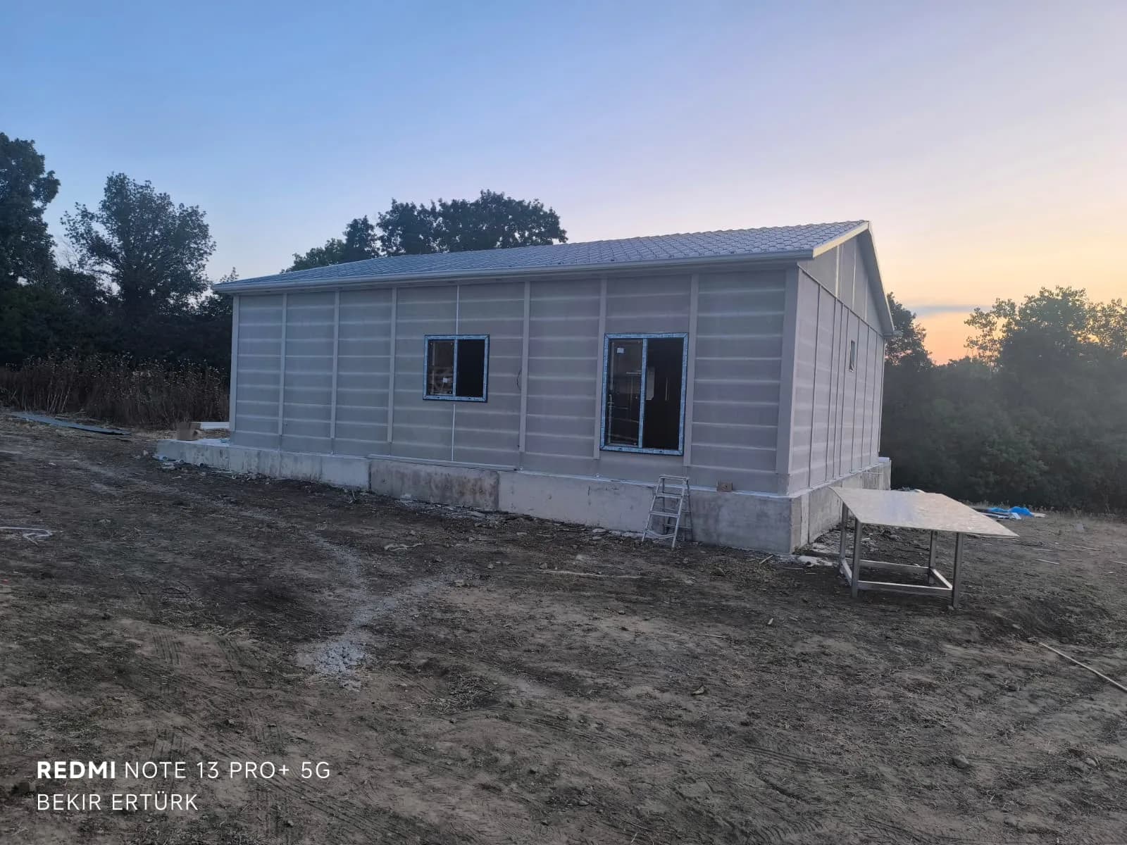 94m² Kırklareli Vize 2.80m Tavan Yüksekliği Verandalı Prefabrik Villa thumbnail 13