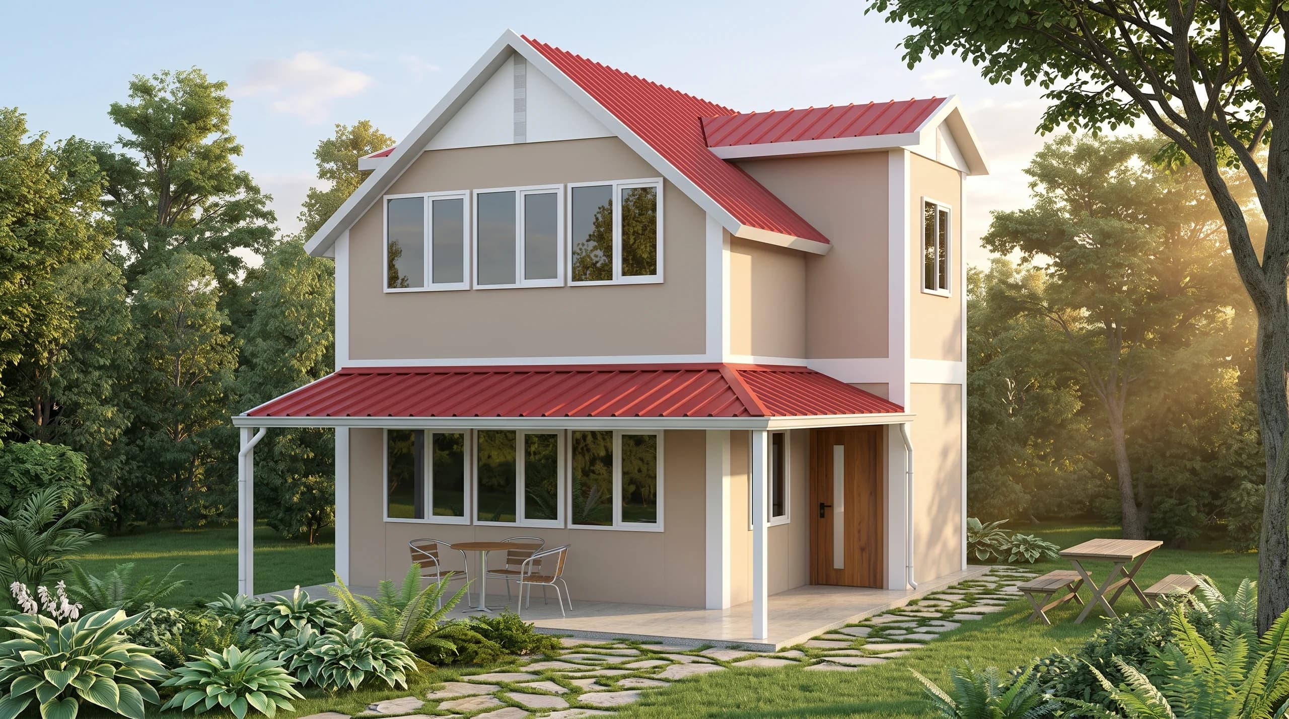 Çift Katlı Prefabrik 101m2 - Görsel 1